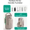 Funda para Taza de Agua Nueva Transfronteriza Funda Acolchada para Termo Bolsa de Hombro de Tela de Sarga para Botella de Agua Bolsa para Taza de Agua Se Puede Usar Cruzada Termo