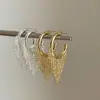Pendientes de Aro de Metal Exagerados y Únicos con Cadena y Borla para Mujer, Pendientes Versátiles y Elegantes de Moda de Alta Gama