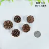Kit de Material para Guirlanda DIY de Flores Secas Acessórios Pinhas Buquê Estilo Floresta Jardim de Infância Aro de Rotim Artesanal Aro de Rotim