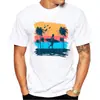Teehub Camisetas Casuales Hipster Retro Playa Surfero Camisetas para Hombre B