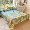 100% algodón puro, adecuado para dormir directamente sobre él, sábana de cama para todas las estaciones, pieza única, algodón completo, adecuado para dormir directamente sobre él, individual o doble, juego de tres piezas para dormitorio de estudiante