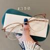 Las gafas de media montura para miopía de mujer se pueden equipar con monturas de gafas de alta calidad y monturas de gafas adelgazantes lisas de montura grande para hombre.