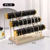 Estante para Pulseras con Borde Dorado Transfronterizo Estante de Almacenamiento para Pulseras Estante para Joyería Estante de Hierro para Joyería Estante Trapezoidal para Pulseras Pulsera Estante para Pulseras