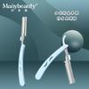 Soporte para cuchillo de depilación de cejas para principiantes rasguño rasguño acero inoxidable cuchillo de afeitar cejas plegable cuchillo de depilación de cejas navaja de cejas