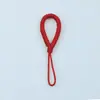 Cordão trançado à mão com nó de diamante colorido, cordão curto para capas de celular, chaveiro, acessórios de bolsa, disponível em várias cores
