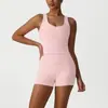 Traje de Yoga Cruzado Nuevo de Secado Rápido Ajustado Color Nude Traje Moldeador Adelgazante Ropa de Fitness Traje de Pantalones Deportivos para Correr