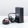 Carregador Multifuncional 4A4C Preto e Branco de Nitreto de Gálio Carregamento Rápido Pd Adaptador de Carregamento de Mesa Transfronteiriço