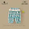 Pantalones Anti-Mosquitos para Niñas 2026 Verano Nuevos Pantalones Florales para Bebés y Niños Pequeños, Pantalones Largos Casuales Delgados para Bebés Niñas para Usar Afuera