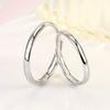 Estilo Coreano Moda Sencilla Moda de Pareja para Hombres y Mujeres Estilo Sencillo Anillo Fresco con Apertura Regalo Conmemorativo Círculo Liso