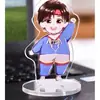 Llaveros acrílicos personalizados con diseños de dibujos animados, figuras de pie hechas a medida, colgantes de anime de celebridades para armar tú mismo y colgantes de regalo disponibles