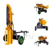 Divisora de Lenha Forest Farm, Máquina Divisora de Lenha de Dupla Utilização Vertical e Horizontal Rebocável, Divisora de Lenha Móvel Flexível