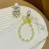 Nuevo Colgante de Mariposa Colorida Flor con Cuentas Llavero Decoración para Funda de Auriculares de Niña Adorno Colgante Colorido Venta al por Mayor
