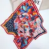 Bufanda Pequeña de Seda Coreana para Mujer, Versátil, Cuadrada Pequeña de Seda de Morera, Popular en Internet, Bufanda Fina de Seda Elegante y Profesional para Primavera y Otoño