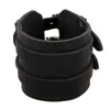 Comercio exterior europeo y americano exportación joyería punk pulsera ancha de cuero suministro estable fábrica directa pulsera de cuero genuino