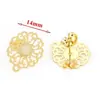 Pendientes de Acero Inoxidable de Moda con Diseño Calado para Oreja Pendientes Chapados al Vacío en Oro de 18 Quilates Materiales para Joyería Hecha a Mano DIY