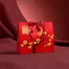 Bolsas de Regalo de Alta Gama, Bolsos Rojos Estilo Chino, Bolsas de Regalo para Celebración de Apertura de Salón de Belleza, Personalizables con Impresión de Logo
