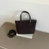 Bolso de mano minimalista, de lujo ligero y retro japonés y coreano para mujer, elegante y versátil para otoño, adecuado para ir al trabajo y para el uso diario, bolso de hombro o bolso cruzado