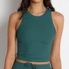 Chaleco de punto sin mangas transfronterizo europeo y americano Ropa exterior Ajuste ceñido Top Ropa de yoga para mujer Ropa deportiva para correr Fitness