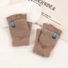 Guantes de Punto Jiata para Invierno, a Prueba de Frío y Cálidos, Forrados de Felpa, para Ciclismo al Aire Libre y Conducir, Guantes de Lana Resistentes al Viento con Pantalla Táctil para Hombres