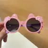 Novos Óculos de Sol Infantis com Laço de Gato Óculos de Sol para Bebê Menina Desenho Animado Fofo Proteção Solar Óculos de Sol da Moda para Fotos