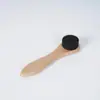 Cepillo de esponja de madera de haya para pulir zapatos de cuero, cepillo negro para betún de zapatos, juego de herramientas para pulir y encerar zapatos