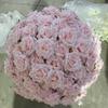 Bola de Rosa Terminada Estilo Coreano Boda Redonda Flor Artificial Decoración de Escenario de Hotel Arreglo de Escena Floral de Hortensia