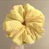 Laço de Cabelo Grande Versátil para o Dia a Dia Outono e Inverno para Mulheres Laço de Cabelo de Alta Qualidade Elástico de Rabo de Cavalo Grande de Bolinhas Corda de Cabelo