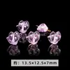 Cuentas Sueltas de Amatista Lavanda Natural en Forma de Corazón, Cuentas Espaciadoras de Corazón Transparente Color Melocotón Morado Claro, Accesorios para Manualidades con Cuentas Hechos a Mano, Venta al por Mayor desde el Fabricante