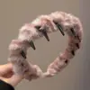 Faixa de cabelo antiderrapante com dentes estilo francês para mulheres, adequada para maquiagem e lavar o rosto, uso diário, presilha alta para cabelo, acessório de cabelo