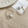 Estilo europeu e americano moda simples geométrico diamante brincos de pérola Brincos femininos de luxo leve elegante celebridade da Internet elegante brincos de alta qualidade
