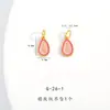 Tienda de Oro Mismo Estilo Pulsera Labubu de Cristal Rosa Natural Oro Arena Accesorios DIY Pulsera de Cuentas de Cristal Doradas Hecha a Mano