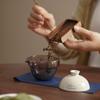 Juego de Té de Viaje de Vidrio Traje Una Tetera Tres Tazas Bolsa Portátil Ceniza de Planta Taza Expresa Kung Fu al Aire Libre Cerámica Regalo