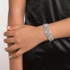 Amazon Nueva Pulsera de Borlas de Pedrería Personalidad Europea y Americana Pulsera Brillante de Diamantes Completos Accesorios para Mujer Pulsera