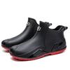 Botas de Lluvia Cortas Transfronterizas para Hombre, Zapatos de Agua para Repartidores, Botas de Lluvia de Cocina y Pesca para Hombre, Zapatos de Goma Impermeables Antideslizantes