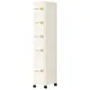 Gabinete Estrecho de 18 cm para Cocina del Hogar, Estante de Almacenamiento Impermeable para Baño, Gabinete de Almacenamiento Tipo Cajón