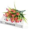 Plantas Resistentes a los Rayos UV para Exteriores, Césped de Primavera, Margaritas Pequeñas, Decoración para el Hogar, Macetas con Flores Artificiales, Arreglos Florales, Plantas Verdes Artificiales