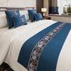 Novo Caminho de Cama Estilo Chinês, Pano de Cobertura Específico para Hotel, Almofada de Pousada, Nova Colcha Jacquard
