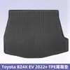 Adequado para Toyota Bz4X Ev 2022+ Tapetes de Chão 3D para Todas as Estações em TPE e Tapete de Porta-Malas