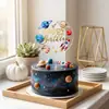 Decoraciones de mesa de postres para fiestas de cumpleaños infantiles transfronterizas, porta letreros de acrílico, disponibles en stock y personalizables