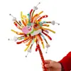 Festival de Mediados de Otoño Linterna de Fuegos Artificiales Giratoria Palo Retorcido Kit de Manualidades DIY Linterna Brillante de Mano para Niños