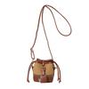 Bolsa de Accesorios para Niños Popular Europea y Americana Mini Bolsa Shaomai de Color Contrastante Personalizada Familiar para Niña Mini Bolso Crossbody para Lápiz Labial