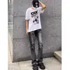 Jeans grises de otoño de alta gama para mujer, versátiles para ir al trabajo, de cintura alta, adelgazantes y que favorecen la figura, nuevos pantalones largos acampanados de moda
