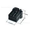 175965-2/1123882-2 Conector Automotivo Conjunto do Levantador de Vidro Chicote Elétrico do Computador Plugue de 12 Pinos Venda por Atacado