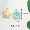 Colgante de aleación con forma de gota de aceite, flor, mariposa, lápiz, pendientes, collar, pulsera, joyería DIY, llavero, colgante, pequeños accesorios.