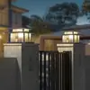 Lámpara solar de poste para vallas de villas exteriores, entradas de patios y jardines, en un nuevo estilo chino