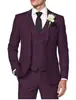 Traje de Vestir de Botón Único Hecho a Medida para Comercio Exterior Transfronterizo con Impresión Digital, Traje de Tres Piezas Hecho a Medida para Hombre