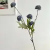 Color de otoño 5 cabezas de pompón diente de león flor artificial ramo de flores secas exhibición de flores falsas decoración mesa de comedor arreglo floral cross-border dropshipping