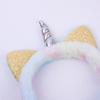 Auriculares de gato unicornio al por mayor de fábrica, orejeras de felpa cálidas, nuevo regalo para estudiantes, auriculares de música
