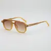 Estilo Nuevo 2025 Sencillo Doble Puente Transparentes Gama Alta Ropa de Pasarela Personalizados Anti-UV Gafas de Sol