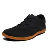 Zapatos minimalistas de punta ancha y suela blanda, zapatos deportivos holgados y cómodos para fitness y levantamiento de pesas, zapatos casuales transpirables antideslizantes de tejido flyknit